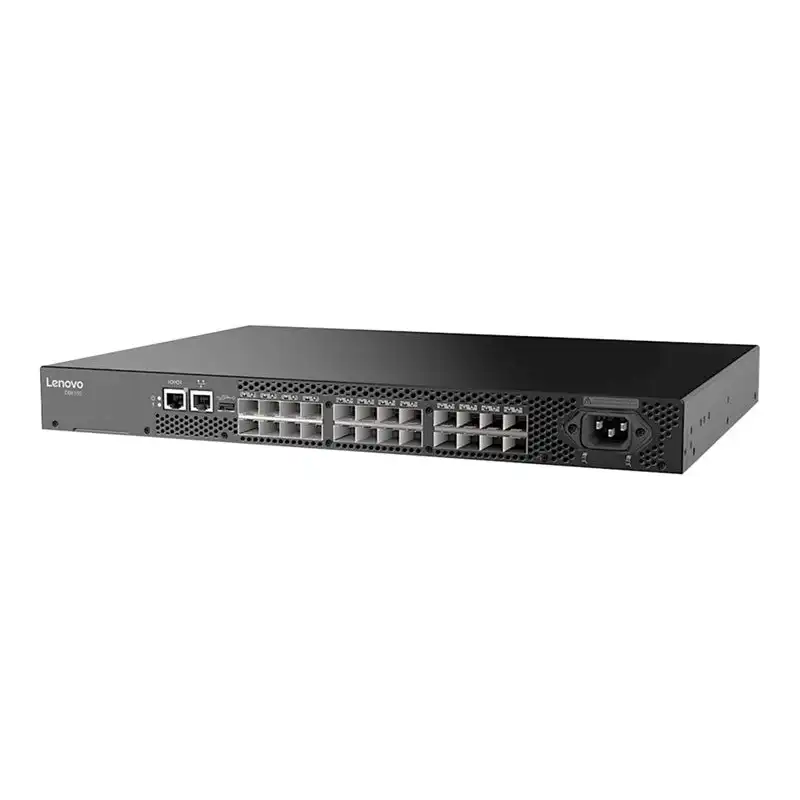 Lenovo ThinkSystem DB610S - Commutateur - Géré - 8 x 32Gb Fibre Channel SFP+ - de bureau, Montable sur r... (7D8PA000WW)_1